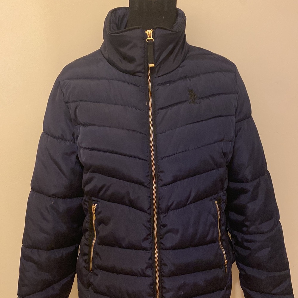 US Polo blue puff coat
